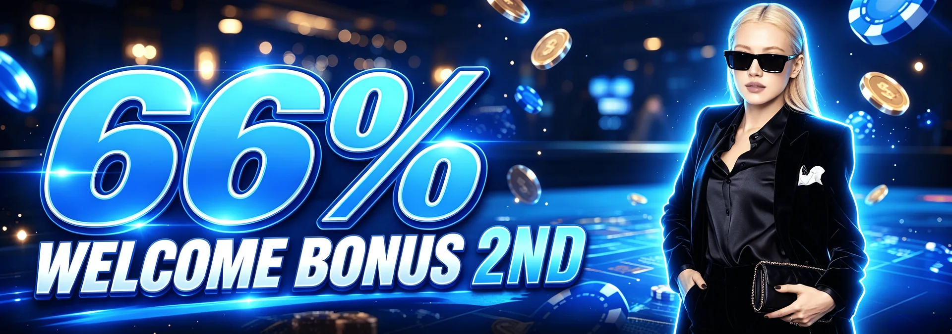 WELCOME BONUS 66%